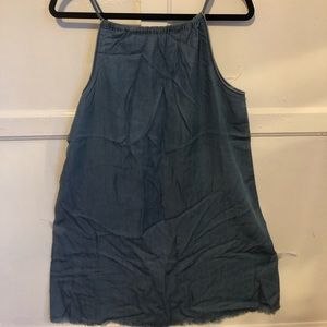 Denim blue summer dress